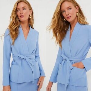 Tuckernuck Gracie Wrap Blazer-Cornflower Blue-Women’s Sz-M NEW-Classic-Business.